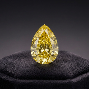 Diamant de laboratoire CVD de forme poire, couleur jaune intense, pureté VS1, 1,92 ct, excellente taille, certifié IGI - Product Image 1