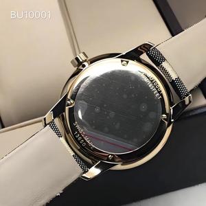 Reloj de Pulsera de Nylon de Lujo Hecho a Mano con Correas Intercambiables de Colores, Movimiento de Cuarzo, Caja de 5mm de Grosor, Analógico, Tela Dorada - Product Image 3