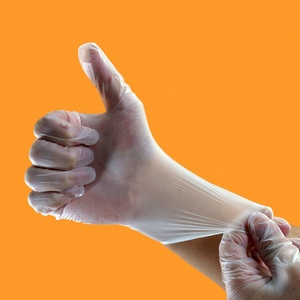 Comida guante de vinilo 4,0 gramos descartables libres de polvo de pvc guante - Product Image 5