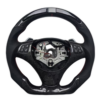 Nouveau produit en gros : Volant de direction en cuir perforé en carbone nid d'abeille pour BMW E90 E92 E93 E82 E87 M3