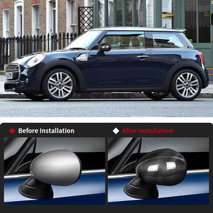 Shasha Carbon Fiber Rear View Mirror Decorative Cover Real <strong>Car</strong> Exterior <strong>Accessories</strong> for Mini F55 F56 F57 - Product Image 3