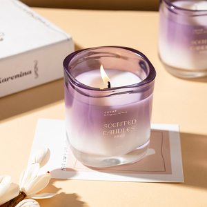 Confezione Regalo con Bicchiere in Vetro <span class=keywords><strong>e</strong></span> Sacchetto di Carta 180g, Olio Essenziale Aromaterapico alla Vitamina <span class=keywords><strong>E</strong></span> <span class=keywords><strong>e</strong></span> Cera di Cocco per Spa a Bassa Temperatura, Fragranza Natalizia - Product Image 4