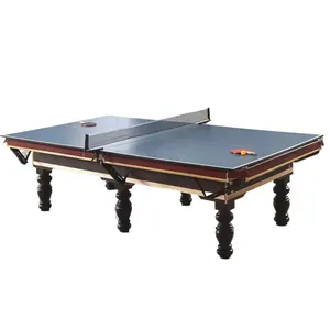 9FT Household Adult Standard American Black 8 Billiard Table Billiards Table Tennis Two-in-One Table
