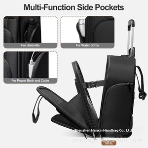 16 Inch Oxford Fashion Geometric Waterproof Unisex Wheel Trolley <b>Bag</b> Portable Travel Luggage Weekender Cabin <b>Bag</b> <b>Roller</b> <b>Bag</b> - Product Image 2
