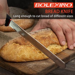 cuchillo pastelero pane panero jamonero salmone filetero carne de res osado pastel profesional SOPFTGRIP manejar - Product Image 4