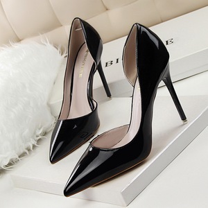 Zapatos de Tacón Alto de Moda para Mujer, Estilo Stiletto Simple, para Oficina, de Piel Sintética, con Punta Puntiaguda, 10.5 cm - Product Image 3