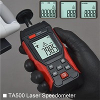 Tacómetro Láser Digital TA500 con Medición de RPM con y sin Contacto Pantalla Retroiluminada Velocímetro