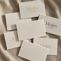 Carte de Remerciement Minimaliste pour Emballage de Vêtements, Idéale pour Boutiques de Mode, Luxe Durable, Personnalisable, Faible MOQ, DDP