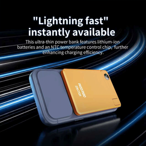 Batterie externe en aluminium LF15B pour bureau <span class=keywords><strong>avec</strong></span> support de téléphone - Affichage numérique, charge sans fil ultra-mince 5000 mAh 10000 mAh - Product Image 5