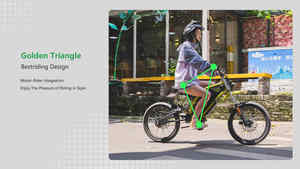 Bicicleta Eléctrica Todoterreno de Suspensión Completa de 48V 3000W 40Ah, Cuadro de Acero de 29 Pulgadas, Motor Central de 11kw, Aleación de Aluminio, 30-50Km/h, CN - Product Image 5