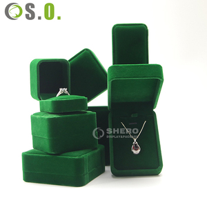 Portable Durable Velvet Jewelry Box Set for Rings Earrings Pendants Custom Logo High End Luxury Display Storage - Product Image 6