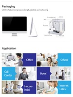 21.5inch Wholesale Factory ultra Slim Narrow Bezel Curved Desktop Computer Screen with Core I5 Aio Pc