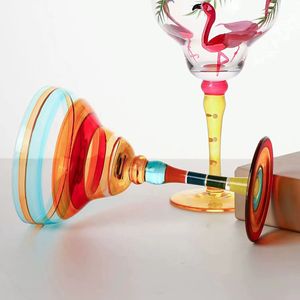 Copas de Martini creativas pintadas a mano Cristalería pintada a mano por artistas Copas de Margarita únicas y decorativas Copa de vino - Product Image 5