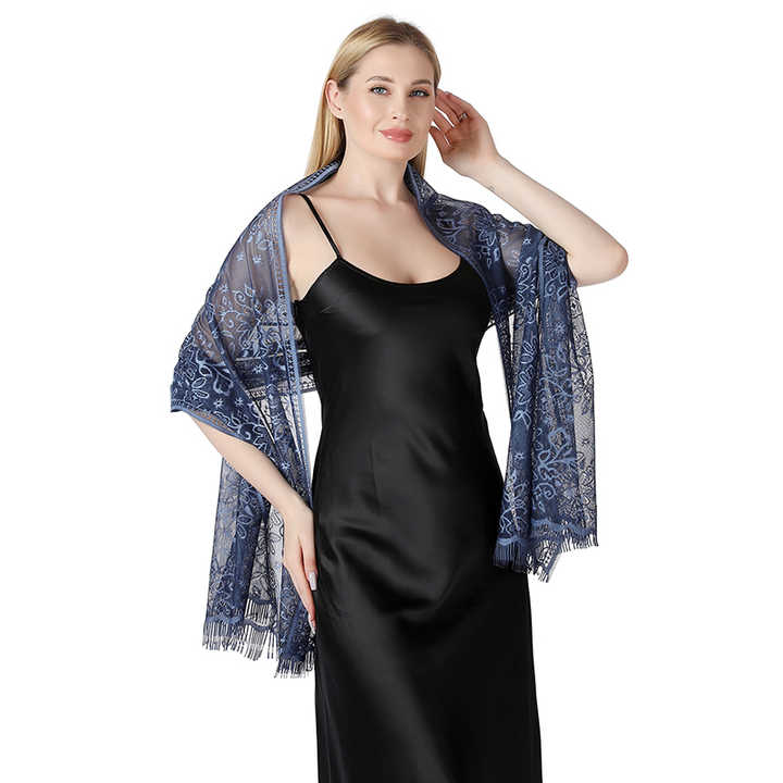 black lace shawl wrap