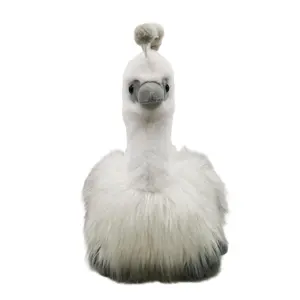 Wholesale Custom Fashion Hot Sale High Quality Soft Stuffed Plush Toy 10.5 Inch L White Peacock