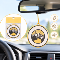 Désodorisant de voiture en carton parfumé de haute qualité, toutes senteurs, avec logo personnalisé pour voitures