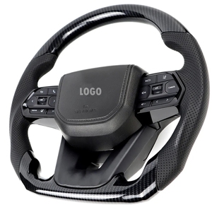 Volante Deportivo Personalizado GR Sport de Fondo Plano, Ensamblaje de Cuero Nappa/Fibra de Carbono para Toyota Hilux Fortuner 4Runner - Product Image 3
