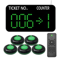Système de gestion de files d'attente sans fil avec affichage du compteur et bouton de prochain client pour banques, entreprises, entrepôts, hôpitaux, restaurants