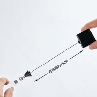 Clip de Hebilla Extensible Creativo con Logotipo Personalizado, Carabina Metálica Retráctil Cuadrada Resistente para Identificación de Personal de Oficina
