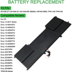 Batterie d'ordinateur portable OEM haute capacité <span class=keywords><strong>AB06XL</strong></span> pour HP Envy 13-AD000, cellules Bateria Para Laptop <span class=keywords><strong>AB06XL</strong></span> 7.7V 53.61Wh - Product Image 3