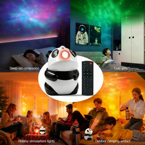 2026 קריקטורה שלט יצירתי שלט מתנות מתנה חדר שינה תפאורה חמודה אווירה לילה פנדה אור כחול פנדה אור - Product Image 3