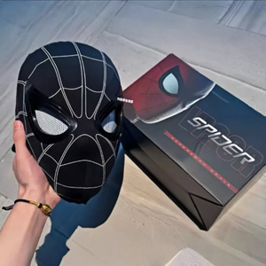 L'anneau de masque de super-héros noir avec télécommande et yeux mobiles peut changer les lumières adapté aux enfants et aux adultes. - Product Image 5