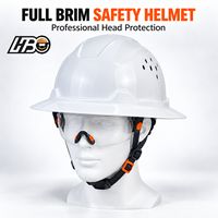 Casque de sécurité HBC CE EN397 avec logo personnalisé, autocollants réfléchissants, casque de chantier à visière intégrale