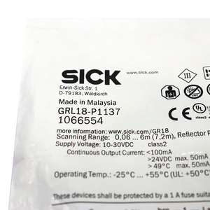 Capteur photoélectrique rétro-réfléchissant original Sick GRL18-P1137 - Product Image 5