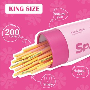 Fabricant chinois de feuilles à rouler King Size, carnets King Size Slim, vente en gros, paquet en vrac, bords gommés, combustion uniforme - Product Image 3
