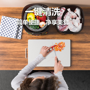 Lavadora de Frutas y Verduras Bubik de 8L, Limpiador de Alimentos Eléctrico Automático de Plástico para Uso Doméstico en la Cocina - Product Image 1