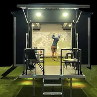 Sistema de Remolque para Simulador de Golf Portátil e Impermeable S-200, Comercial, Móvil, para Eventos al Aire Libre