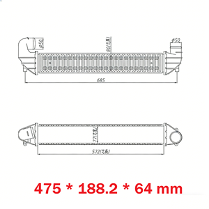 7M3145805อินเตอร์คูลเลอร์สำหรับ VW Sharan Galaxy Seat Alhambra 1.9 TDI-CROSS <span class=keywords><strong>nissens</strong></span> 96634 AVAVW4248 Valeo 818813 nrf 30139 - Product Image 3