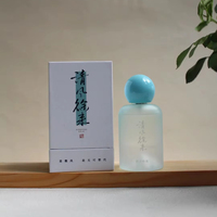 Emballage de parfum personnalisé de luxe, flacon en verre cylindrique vide de 30 ml, 50 ml, 100 ml, vaporisateur de parfum, flacon de parfum rose givré avec boîte