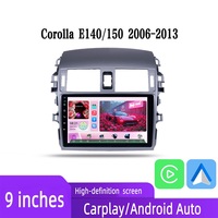 Lecteur DVD de voiture Qualcomm Snapdragon 9 pouces 64G écran IPS WIFI GPS Android 2 Din pour Toyota Corolla E140 150 2006-2013