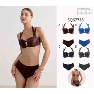 Costume da bagno intero taglie forti con controllo pancia, monokini sexy e coprente per la spiaggia SQ67730 - Product Image 1