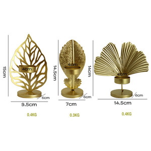 <span class=keywords><strong>Bougeoir</strong></span> style européen en <span class=keywords><strong>fer</strong></span> forgé, chandelier avec Base en métal, décoration de Table - Product Image 5