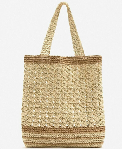 Paper Crochet Woven Bag Tassel Single Luxury Travel Tote Designer Bags for Women Luggage Bag