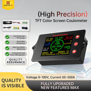 Peacefair-Monitor de batería de coche universal, 100V, carga, descarga, voltaje, corriente, capacidad de batería, indicador, alarma de zumbido - Product Image 5