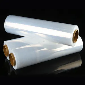 450Mm Industrie verpackung Versiegelung Hand angewandter Schutz Polyethylen-Kunststoff acetat Transparente Rollens tretch folie für Paletten