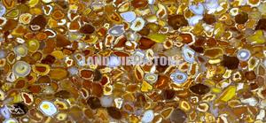 หินอาเกตสีเหลืองพลอยพลอยพลอยสีเหลืองแผ่นคริสตัลแซฟไฟร์อาเกตสีเหลืองความหมายของหยกสีเหลือง - Product Image 3