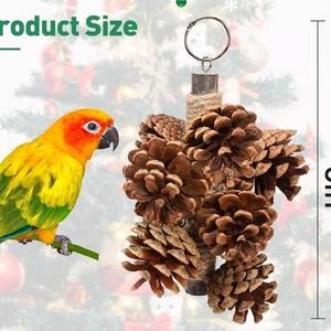 2024 yeni papağan oyuncak kuş oyuncak kuş malzemeleri ananas ve kenevir halat Bite ipliklerini asılı ipliklerini festivali kuş kafesi dekorasyon - Product Image 2