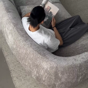 HUAYOU <span class=keywords><strong>Kena</strong></span>/Kana - Juego de Sofá Cama de Terciopelo Chenille, Moderno, de Alta Gama, Grande, para Sala de Estar, Combinación Modular Irregular de Madera - Product Image 4