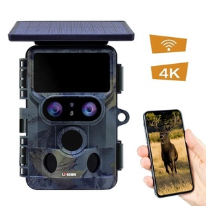 2K Hoge Resolutie Zonnepaneel <span class=keywords><strong>Wifi</strong></span> <span class=keywords><strong>4G</strong></span> Sim Kaart Draadloze Batterij Aangedreven Nachtzicht Jacht Trail <span class=keywords><strong>Camera</strong></span> Voor Dieren - Product Image 1