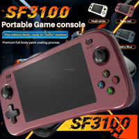 Consoles de jeux portables S Classic SF3100, batteries 3000 mAh, machine de jeu vidéo, écran IPS 4,5 pouces, double joystick, SF3100 Arcade Gamer