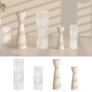 Bricolage béton pilier <span class=keywords><strong>bande</strong></span> photophore bougeoir moule plâtre résine silicone chandelier moule - Product Image 2