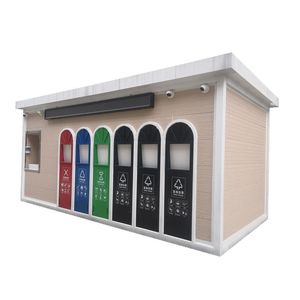 Contenedor de Clasificación de Residuos para Exteriores Zhongcheng, L600*W300*H270cm, Sala Inteligente de Recolección de Basura para Uso en Parques Comunitarios - Product Image 3