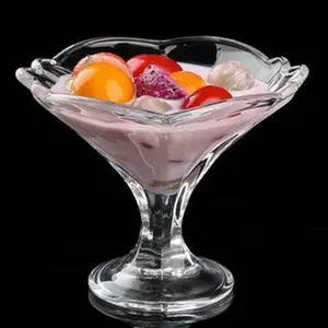 370ml sáng tạo Ice Cream Glass cốc nhựa trong suốt PC tráng miệng ly