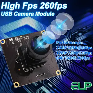 ELP 260fps Cámara USB 2,9mm Lente gran angular 2MP Cámara CMOS OV4689 260FPS @ 360P 120FPS @ 720P 60FPS @ 1080P FHD Webcam Módulo de cámara