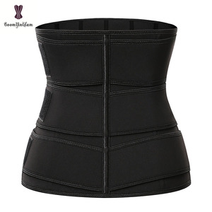 Alta qualità all'ingrosso Nylon Sauna sudore cintura <span class=keywords><strong>dimagrante</strong></span> vita Trainer tre bande con 9 ossa in acciaio - Product Image 4