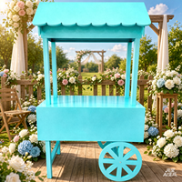 Chariot mobile personnalisé pour slime, bar, charcuterie, boissons, collations, café, bonbons et desserts, en bois, pliable et repliable, pour événements